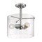 Nuvo Fixture, Semi Flush, 3-Lght, Incandescent, 60W, 120V, A19, Medium Base, Height: 14.00 60/7188 - alternate 2